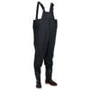 vidaXL Wader da Pesca con Pettorina e Stivali Nero Taglia 41