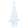 vidaXL Albero di Natale 240 LED Bianco freddo 180 cm Acrilico