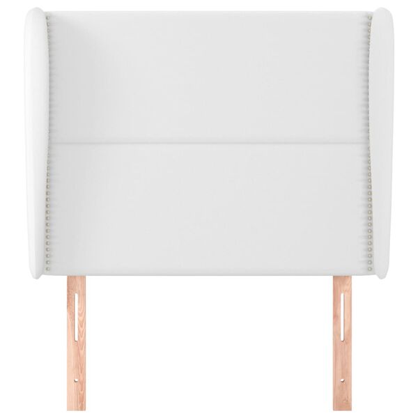 vidaXL Testiera ad Orecchio Bianca 83x23x118/128 cm in Similpelle