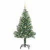 vidaXL Albero di Natale Artificiale Imbiancato con Luci LED 150 cm