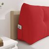 vidaXL Cuscino per Schiena Rosso 200 x 24 x 50 cm Tessuto