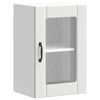 vidaXL Pensile da Cucina con Porta in Vetro Lucca Bianco