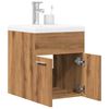 vidaXL Set Mobili da Bagno 2 pz Rovere Artigianale Legno Multistrato