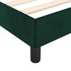 vidaXL Giroletto senza Materasso Verde Scuro 100x200 cm in Velluto