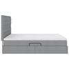 vidaXL Letto con Contenitore con materasso Grigio chiaro 180 x 200 cm
