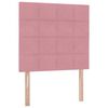vidaXL Letto con contenitore e materasso Rosa 90 x 200 cm Velluto