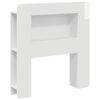 vidaXL Testata del letto Bianco Lucido Legno ingegnerizzato