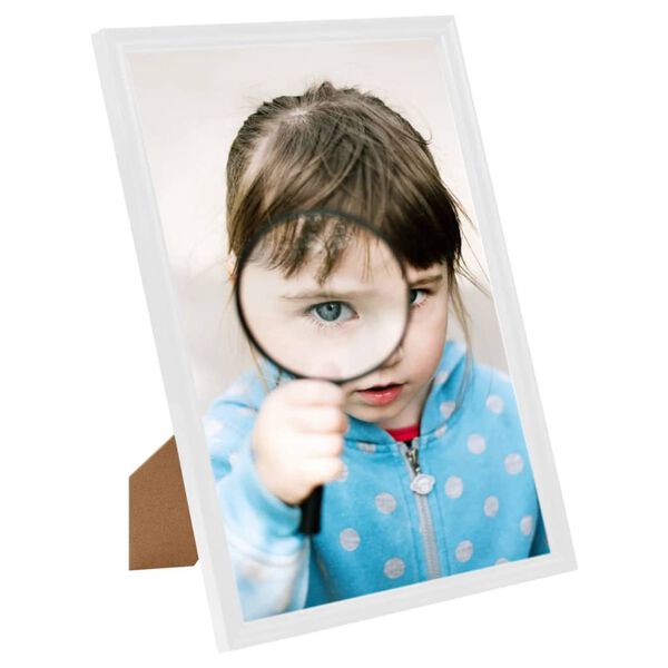 vidaXL Cornici Foto Collage 3 pz per Tavolo Bianche 15x21 cm in MDF