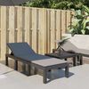 vidaXL Lettino Prendisole con Cuscini Antracite in PP