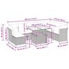 vidaXL Set Divani da Giardino 9 pz con Cuscini Nero Polyrattan Acacia