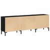 vidaXL Set mobile TV Rovere Nero 150 x 30 x 50 cm Legno multistrato
