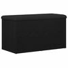 vidaXL Panchina con contenitore Rovere Nero 82 x 42 x 45 cm
