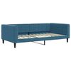 vidaXL Divano Letto con Materasso Blu 100x200 cm in Velluto