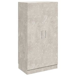 vidaXL Scarpiera Grigio Cemento 55x35x108 cm in Legno Multistrato