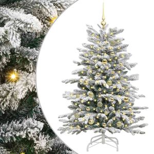 vidaXL Albero di Natale Artificiale con Rami Pieghevoli Bianco 150 cm