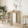 vidaXL Tavolo Bar con Rastrelliera Sonoma 95x47x103,5 cm Multistrato