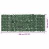 vidaXL Paravento da Balcone con Foglie Verde Scuro 400x150 cm