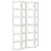 vidaXL Divisorio Ambienti 4Pannelli Bianco Legno Massello di Paulownia