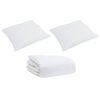 vidaXL Set di Piumoni con cuscino 3 pcs Bianco Piuma d'anatra