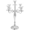 vidaXL Candelabro Argento 29 x 29 x 29 cm Alluminio