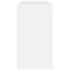 vidaXL Scrivania Cassetto Bianco Lucido 100x40x73cm Legno Multistrato