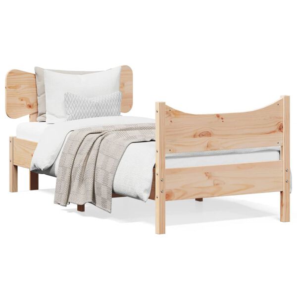 vidaXL Letto senza Materasso 90x190 cm in Legno Massello di Pino