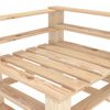 vidaXL Divano da Giardino a Pallet 3 Posti in Legno