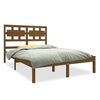 vidaXL Giroletto ambra in Legno Massello 120x190 cm Small Double