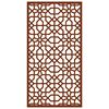 vidaXL Decorazione Muro da Giardino 105x55 cm Moresco Acciaio Corten