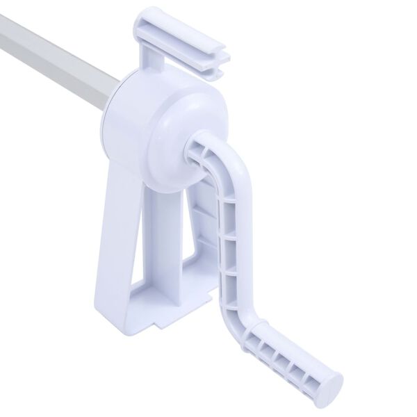 vidaXL Rullo di Copertura per Piscina con Base in Plastica