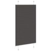 vidaXL Tenda Plissettata Nera 70x100 cm Larghezza Tessuto 69,4 cm