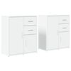 vidaXL Credenze 2 pz Bianche 60x31x70 cm in Legno Multistrato
