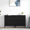 vidaXL Sideboards 2 pcs Rovere Nero 60 x 35 x 70 cm Legno multistrato