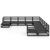 vidaXL Set Divani da Giardino 11 pz in Legno Massello di Pino
