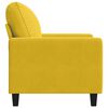 vidaXL Poltrona Giallo 60 cm Velluto