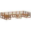 vidaXL Set di divani da esterno 11 pcs Naturale