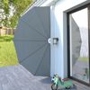vidaXL Tenda Laterale per Terrazza Pieghevole Grigio 200 cm