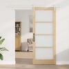 vidaXL Porta scorrevole Naturale 86 x 211 cm