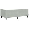 vidaXL Struttura Letto Angolare con Materasso 2 pcs Grigio chiaro