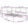 vidaXL Letto Libreria senza Materasso Bianco 100x200 cm Legno di Pino