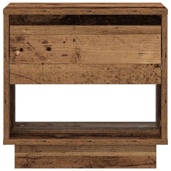 Comodino vidaXL 2 pz Legno Vecchio 45x34x45 cm Legno Ingegnerizzato