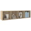 vidaXL Libreria/Mobile TV Rovere Sonoma 36x30x143 cm Legno Multistrato
