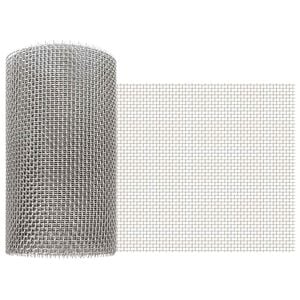 vidaXL Rete per schermatura 20 x 500 cm 6 Mesh Argento