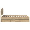 vidaXL Struttura del letto Sonoma 120 x 200 cm Pino massello