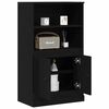 vidaXL Highboard Rovere Nero 60 x 35.5 x 103.5 cm Legno multistrato