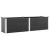 vidaXL Fioriera Rialzata da Giardino 200x50x54 cm in WPC Grigio