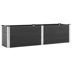 vidaXL Fioriera Rialzata da Giardino 200x50x54 cm in WPC Grigio