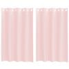 vidaXL Tende in Voile con Occhielli 2 pz Rosa Chiaro 140x175 cm