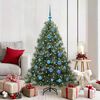 vidaXL Albero di Natale artificiale con 150 LED Verde 150 cm PE e PVC