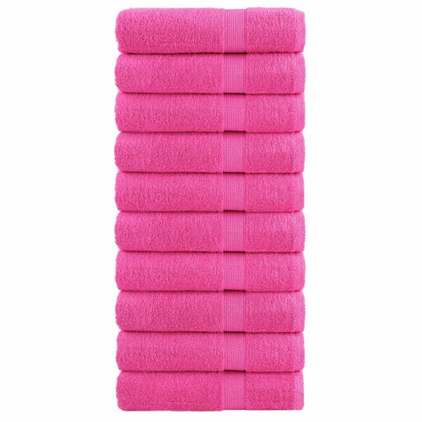 vidaXL Asciugamani Premium SOLUND 10 pz Rosa 50x100 cm 600 g/m&sup2;